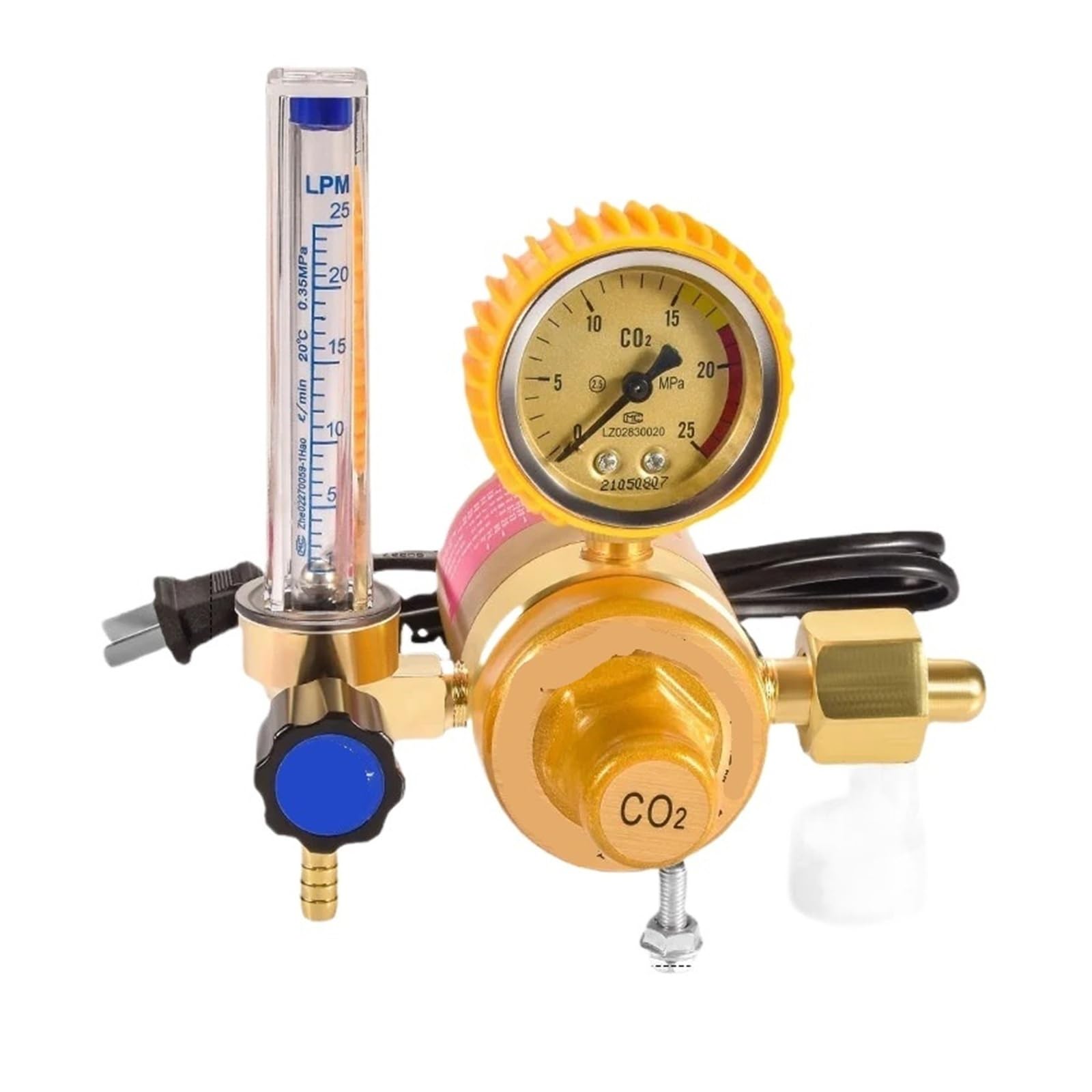 Amokd 36V Dioxide Pressure Reducing Valve Heating And Welding Yqt-731L Pressure Gauge Pressure Reducer