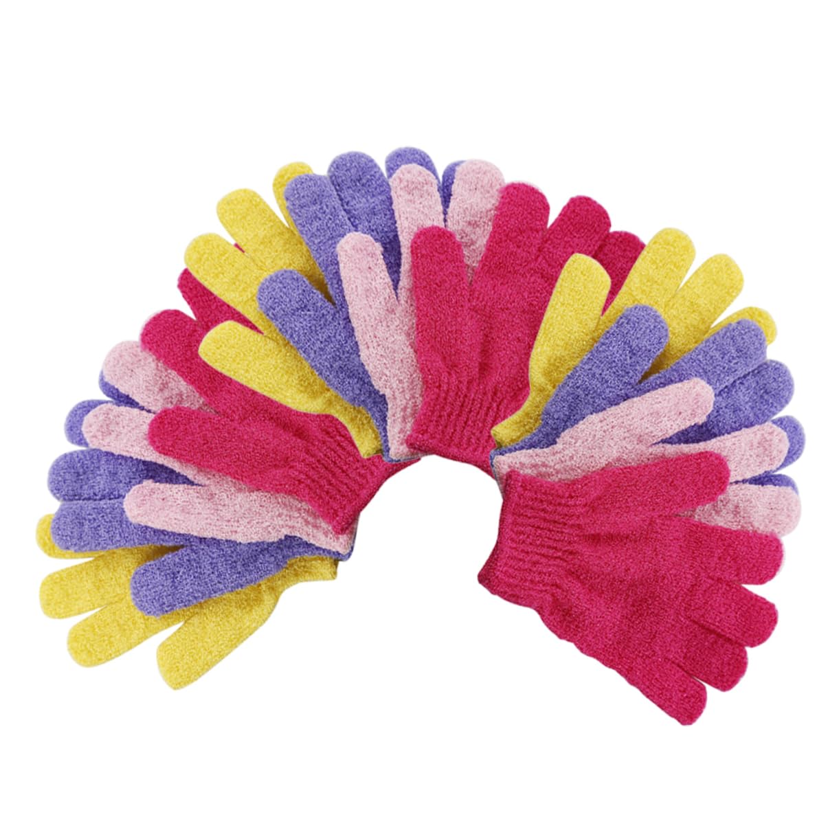 Healeved 36 Piezas guantes exfoliantes exfoliating gloves guantes de cinco dedos guantes de baño guantes de masaje corporal guantes de ducha Cuerpo toalla de baño frotar barro