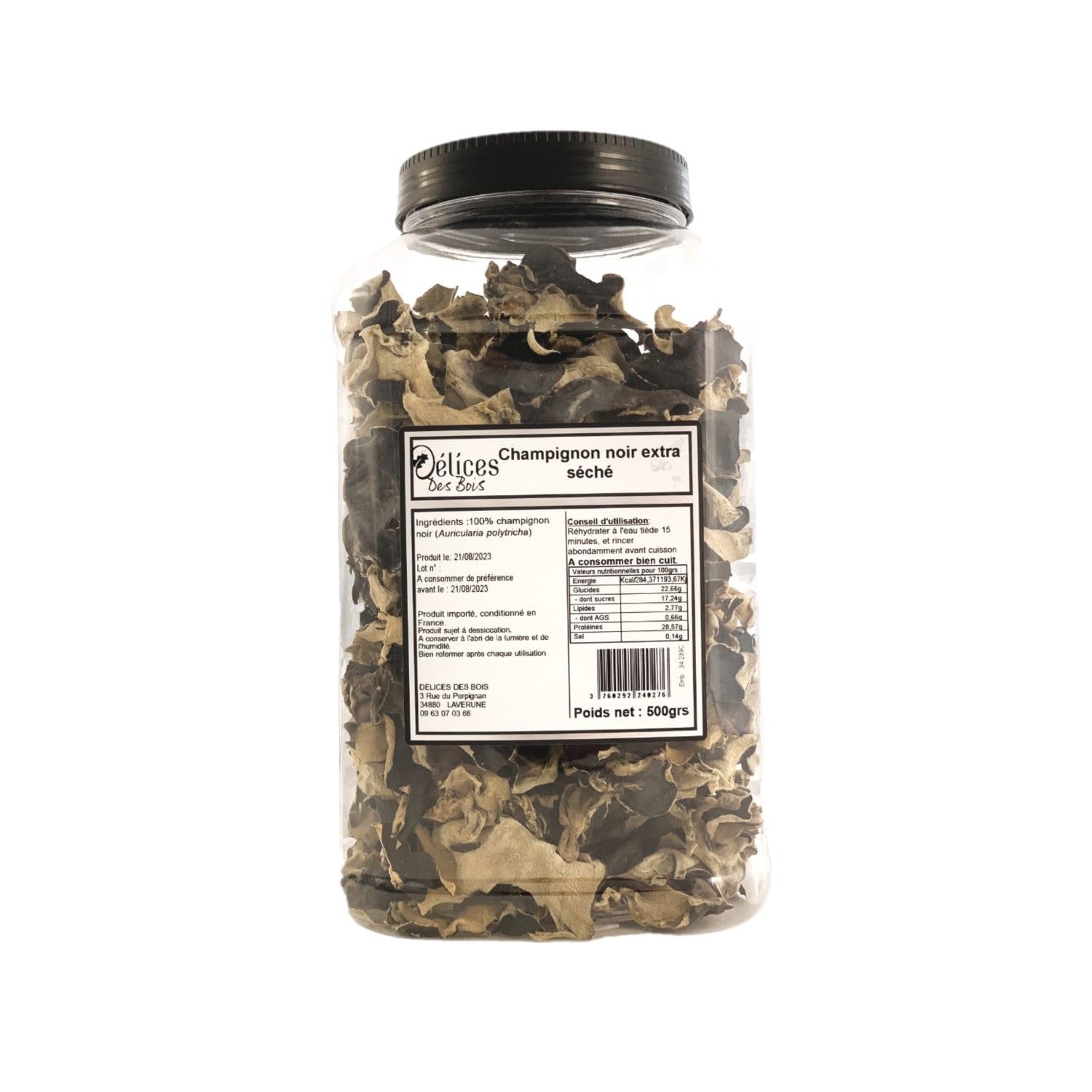 Champignon noir gros extra - Pot 500g
