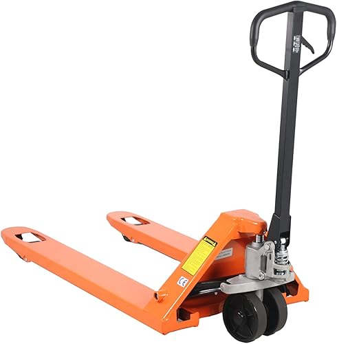 Tory Carrier Manual Pallet Jack 5500lbs Capacidad, Pallet Truck de mano 48" L × 21" W Tamaño de la horquilla