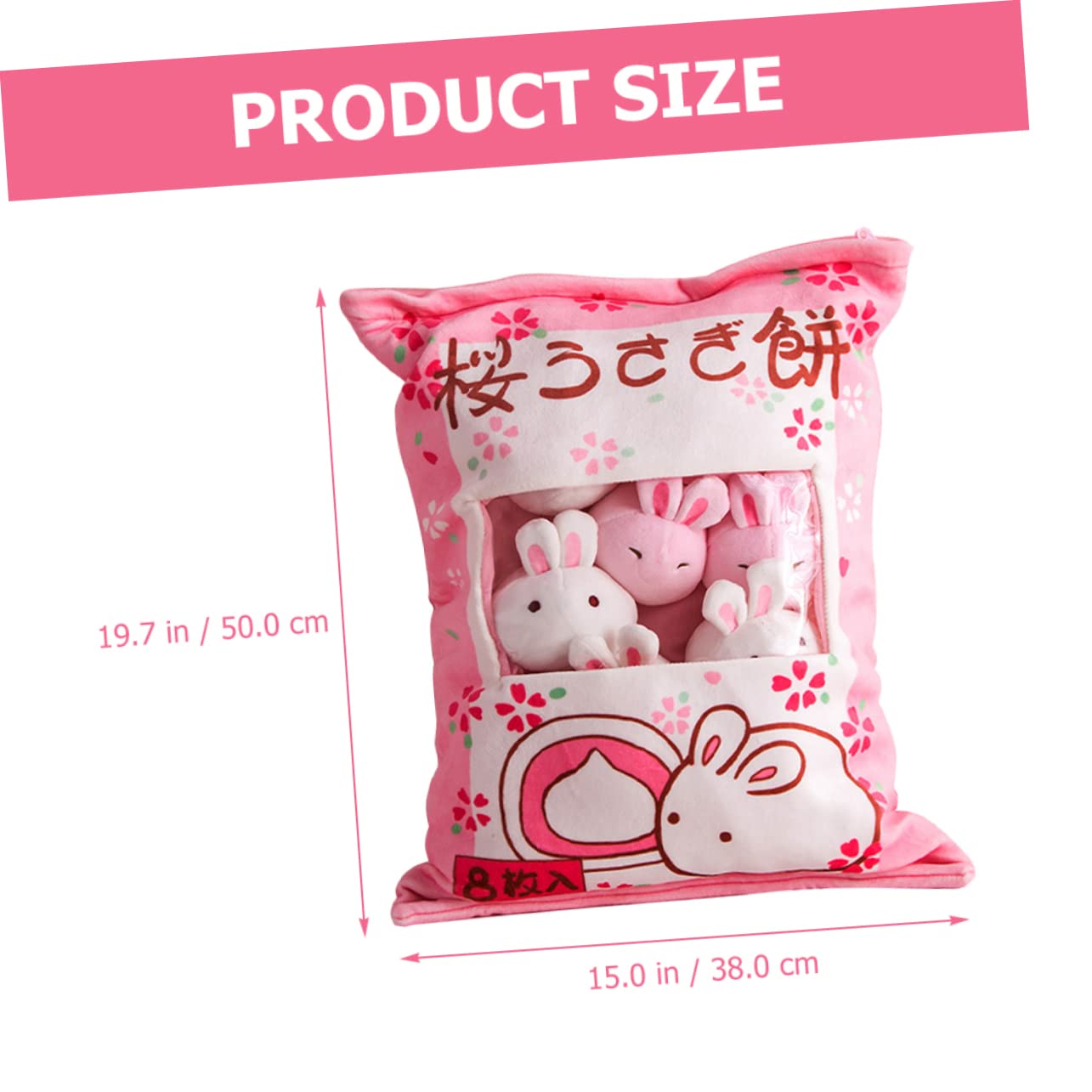 MAGICLULU 1set Cuscino Peluche Coniglio Adorabile per Ragazzo Ragazza Giocattolo Morbido Forma di Coniglio Decorazione Camere e Creativo per Ragazzi e Ragazze