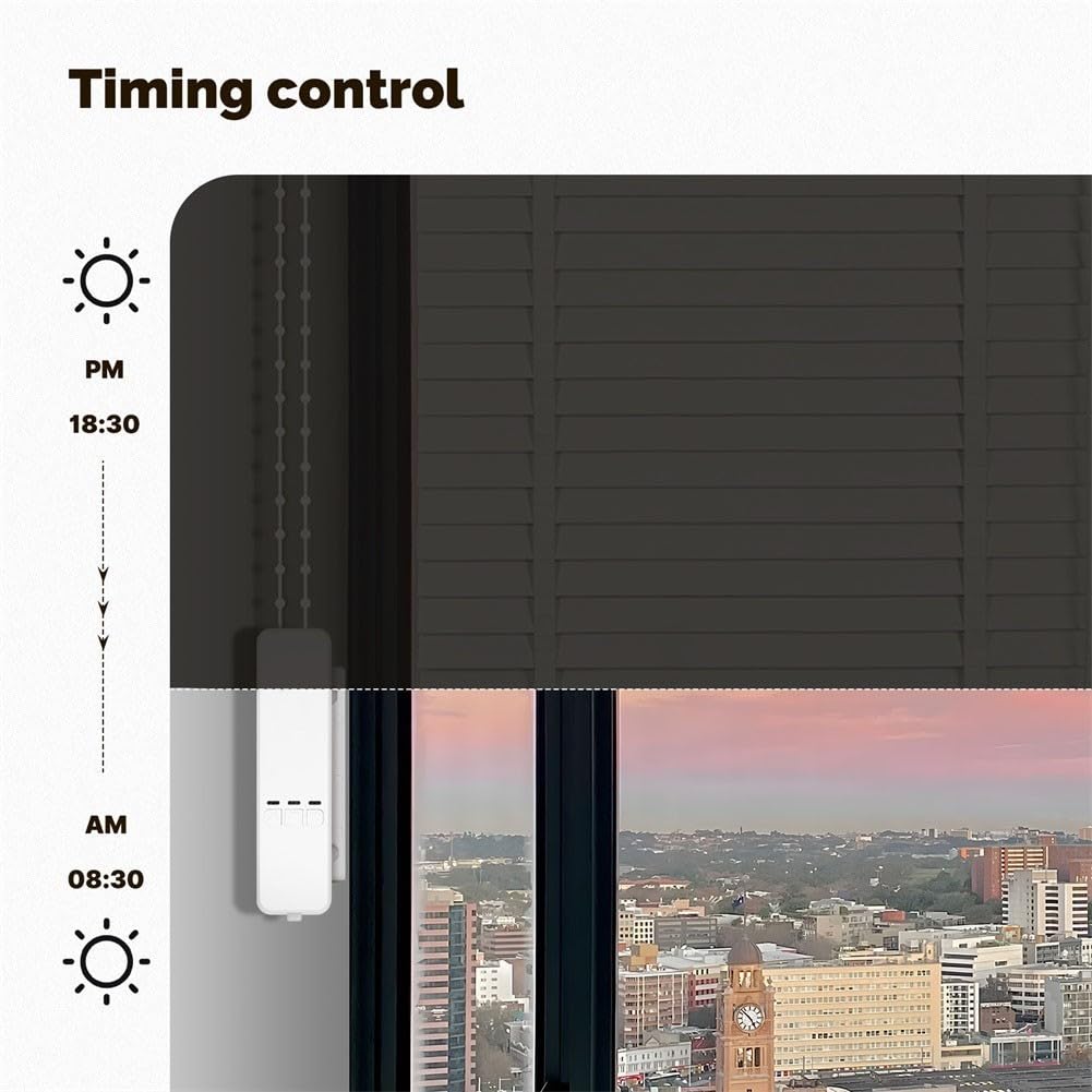 Whychstore Motore per tende a rullo, Per Tuya per Zigbee Motore elettrico intelligente per tende a rullo, Impostazioni di limite precise, Controllo attivato vocale, Supporto app remoto RF