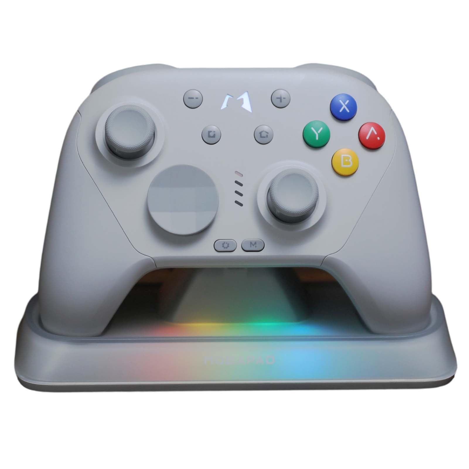 AKNES MOBAPAD Chitu2 HD Wireless Controller for Switch 2/OLED/Lite, TMR Glide Joysticks, Mechanical Buttons, HD Rumble, NFC, 6-Axis, RGB Dock, Programmable Back Buttons for PC/Android/iOS – Grey