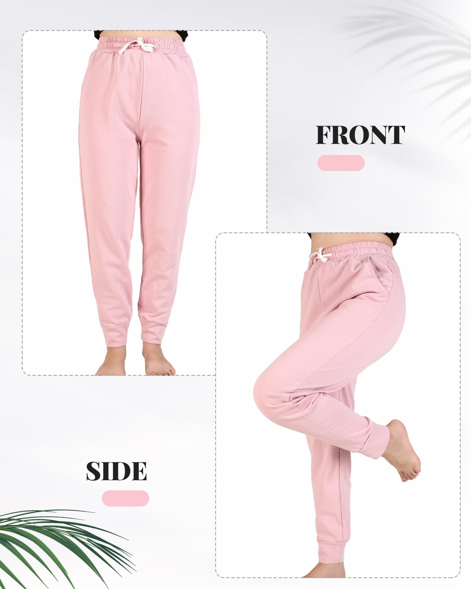 Cutecrop 4 Paar Kinder-Jogginghosen für Mädchen, Jungen, Kleinkinder, weich, athletisch, mit Taschen und Kordelzug