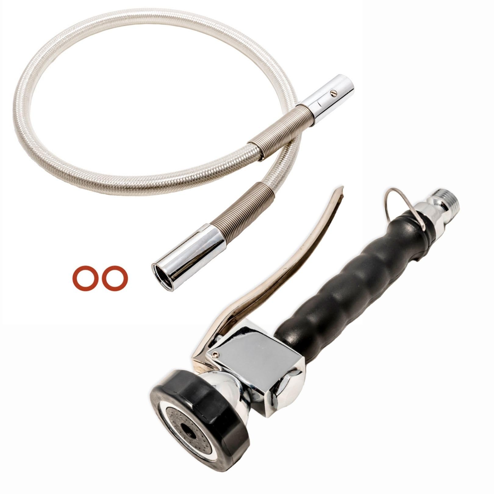 GOLDMAN SERVICE | Kit Grifo Extensible Rociador Spray Ducha | Manguera Flexible Acero Inoxidable Reforzada para Cocina Industrial Hostelería