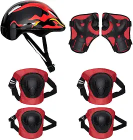 Zippy Toys Kit de Proteção Vermelho, 7 Peças, Recomendado Para Crianças Acima de 3 anos, Material de Ótima Qualidade e Durabilidade Perfeito para Recreação e Diversão Garantida