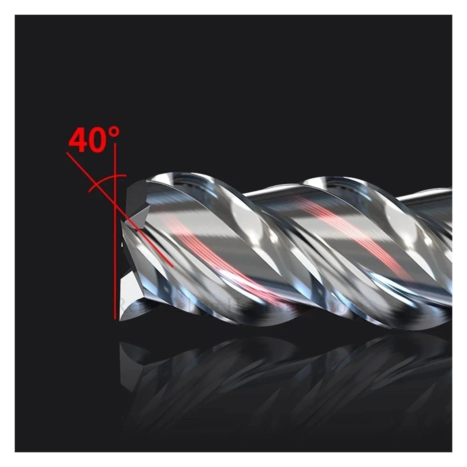 Fresa de extremo 3 ranuras Laminador acero alta velocidad