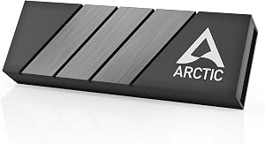 ARCTIC M2 Pro (nero) – Dissipatore di calore per SSD M.2 2280, con pad termici ARCTIC TP-3, compatibile con PC e PS5, per SSD a lato singolo e doppio…