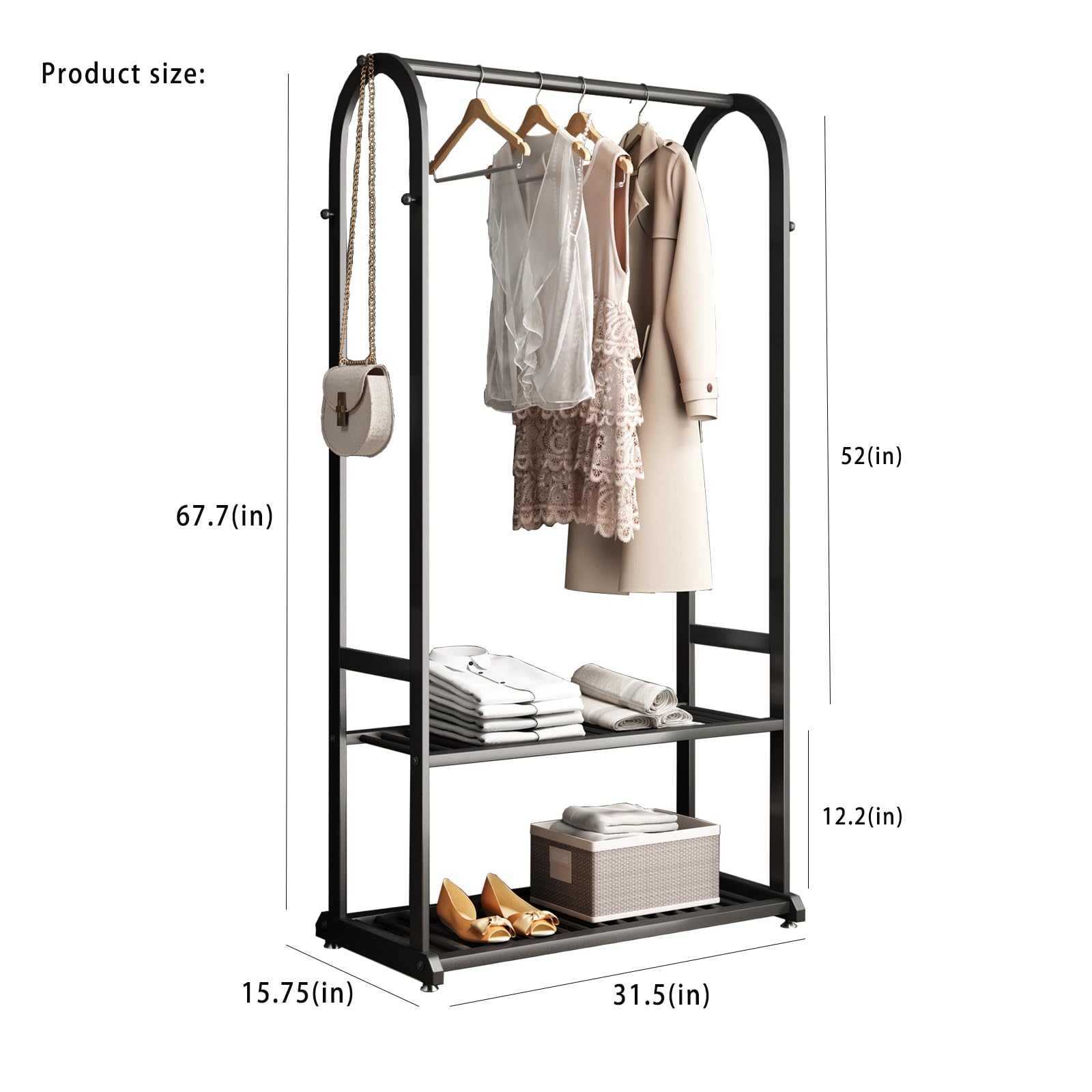 Amazon.com: BUZUEY Freestanding Clothing Rack,Metal Garment Rack