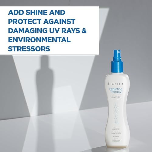 Miniatura 2 de BioSilk Hydrating Therapy - Spray sin enjuague de humedad pura, repone la humedad del cabello y protege del encrespamiento, sulfato, parabenos y