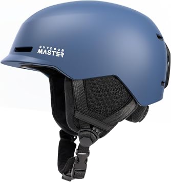 OutdoorMaster Kudu Ski Helmet, Snowboard Helmet for Men & Women - Adjustable Fit, Durable PC Shell & Shock-Absorbing EPS Core - Snow Sport Helmet for Adults & Youth