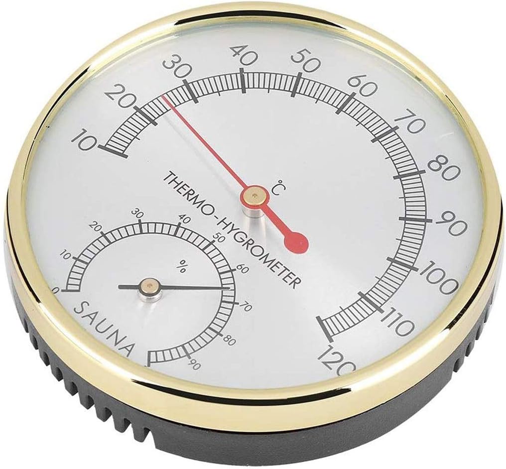 Sauna Hygrothermograph Thermometer Hygrometer Sauna Room Accessory for Houses Offices Workshops Schools Markets Warehouses