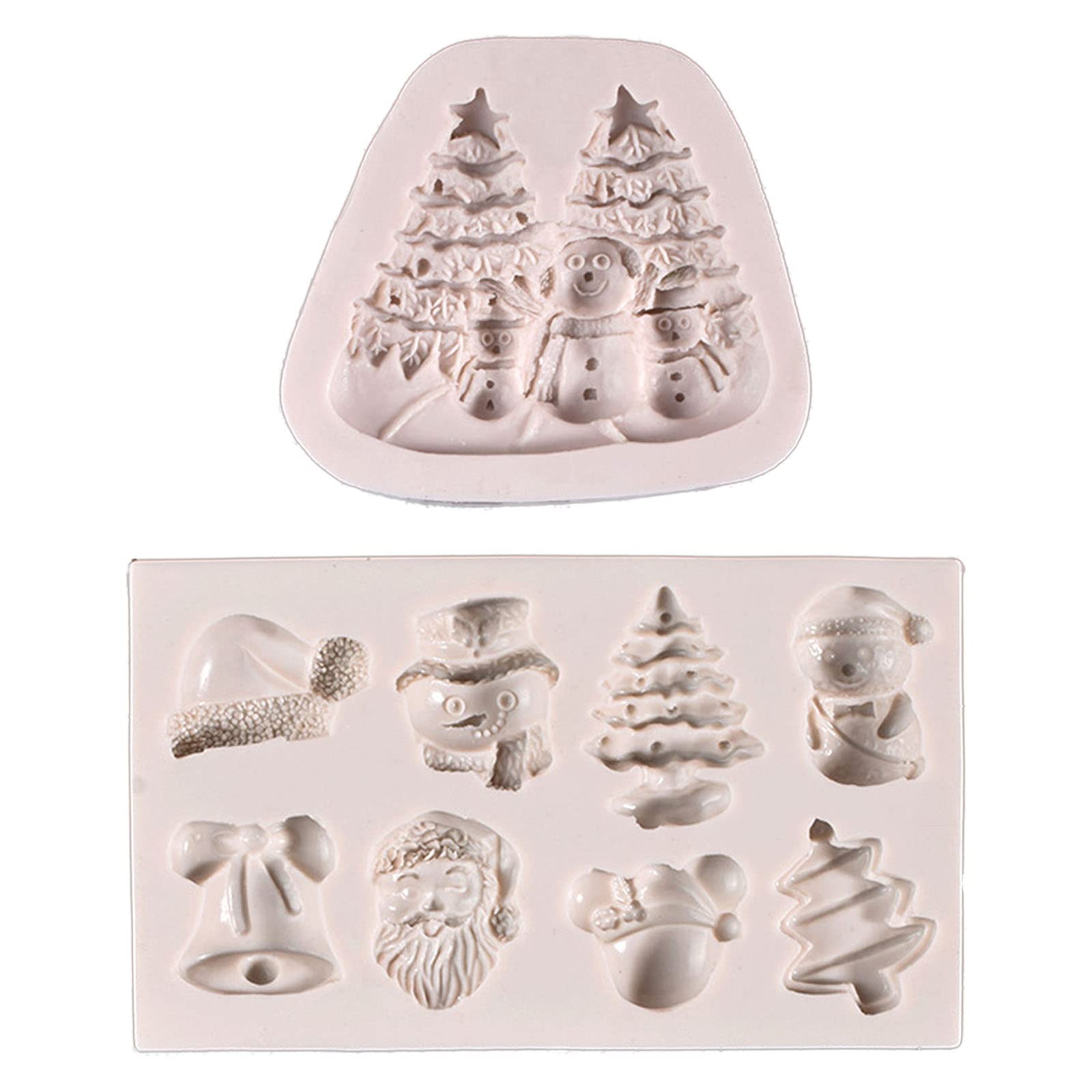 Silikon-Fondant-Form, Schokoladenformen, Backgeschirr, Weihnachtsserie, Silikonmaterial, Backzubehör, Weihnachten, Süßigkeitenformen, Silikon