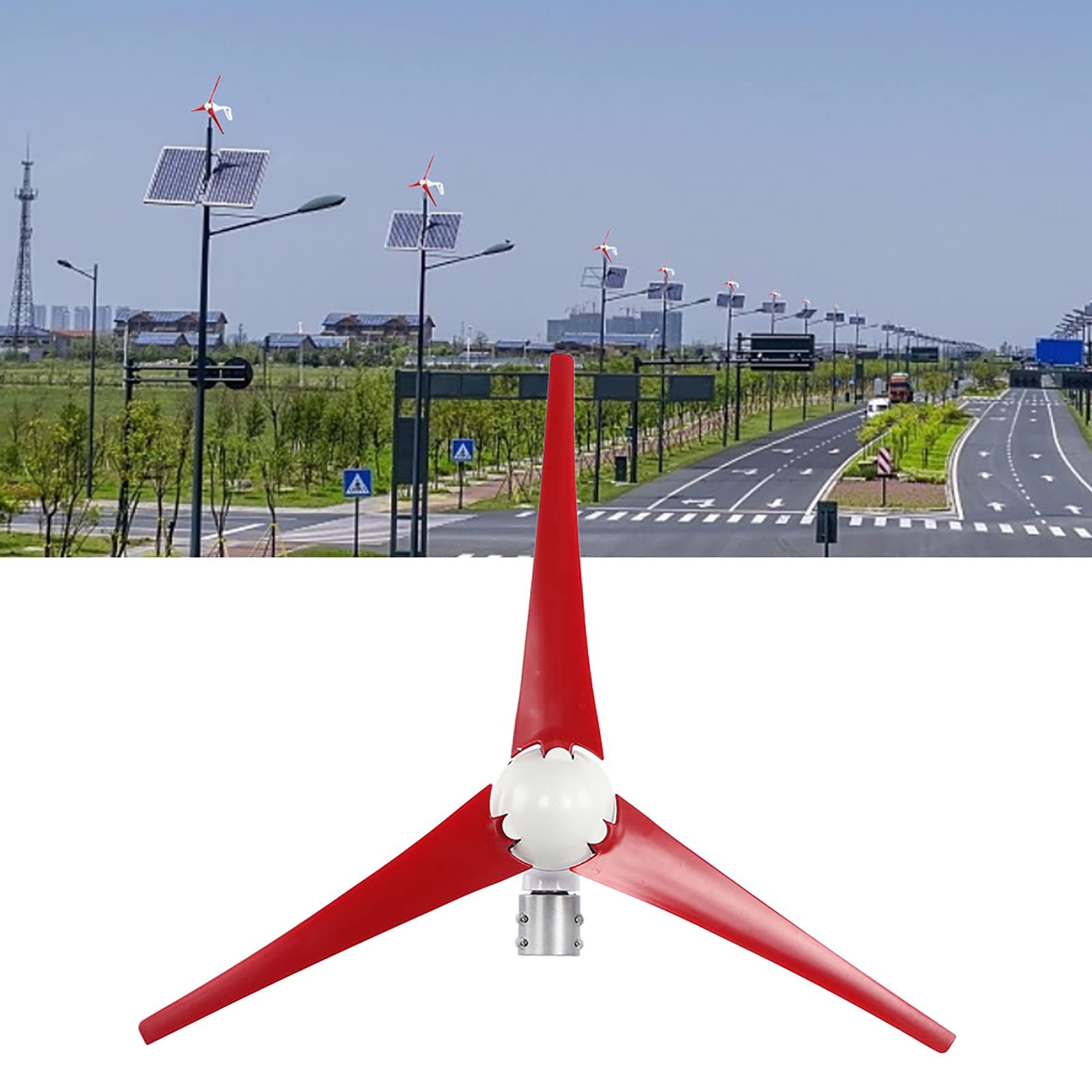 Changor Generatore Eolico da 300 W con Pale in Nylon Resistenti (12V)