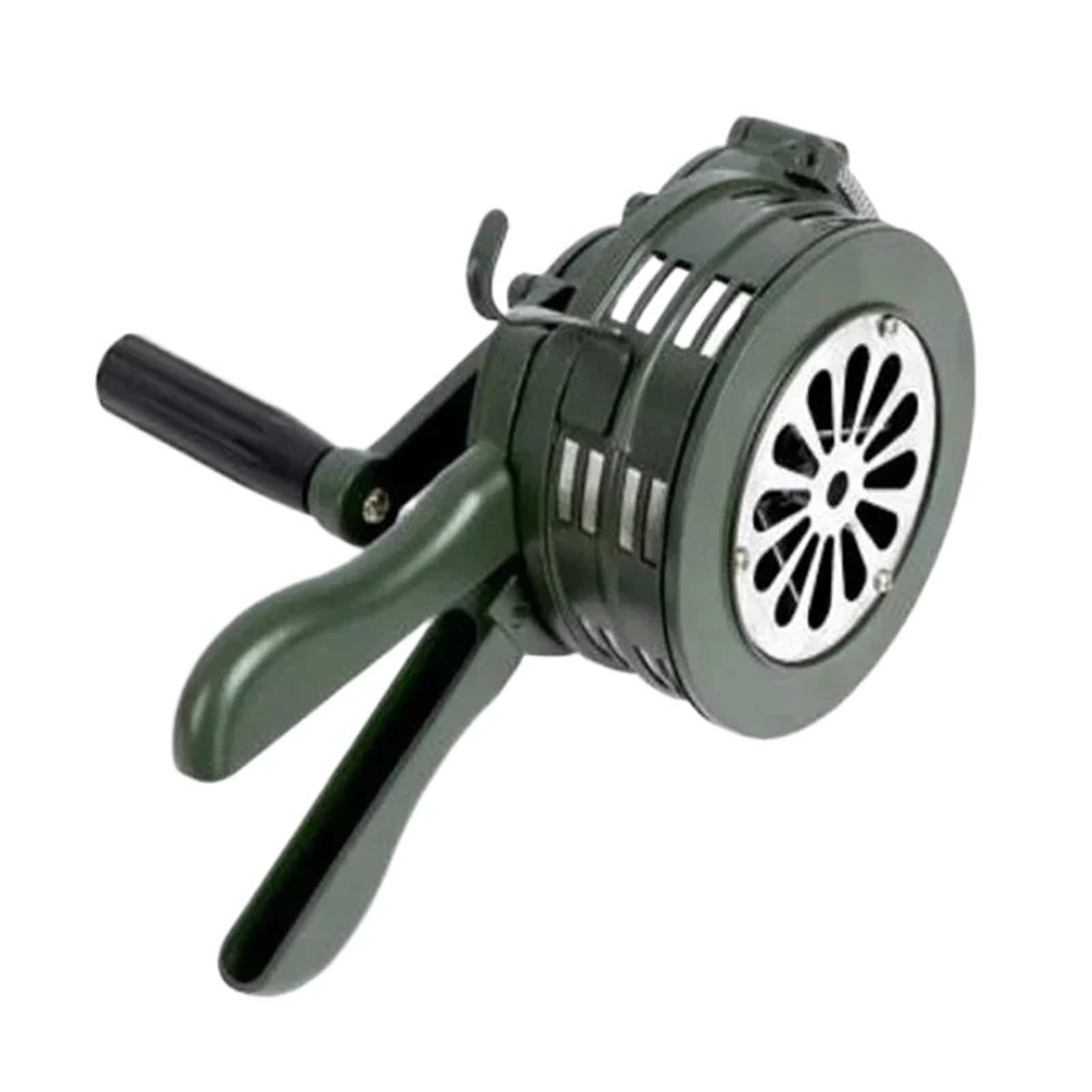 AMZBNEIDI Stainless Steel Hand Meat Grinder for Home Use, Hand Crank Siren Horn 110dB Manual Metal Air Raid Alarm for Emergency Sports Multicolor(Green)