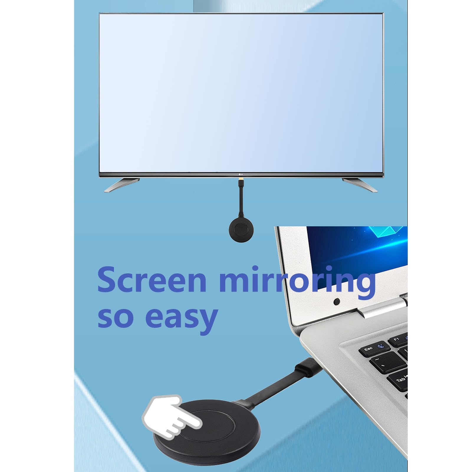 Bezprzewodowy Interfejs Multimedialny Wysokiej Rozdzielczości Nadajnik-odbiornik, Transmisja 4K 1080P 60 Hz 5G Zasięg 50 M, z funkcją Plug and Play 4TX do 1RX, na Komputer PC