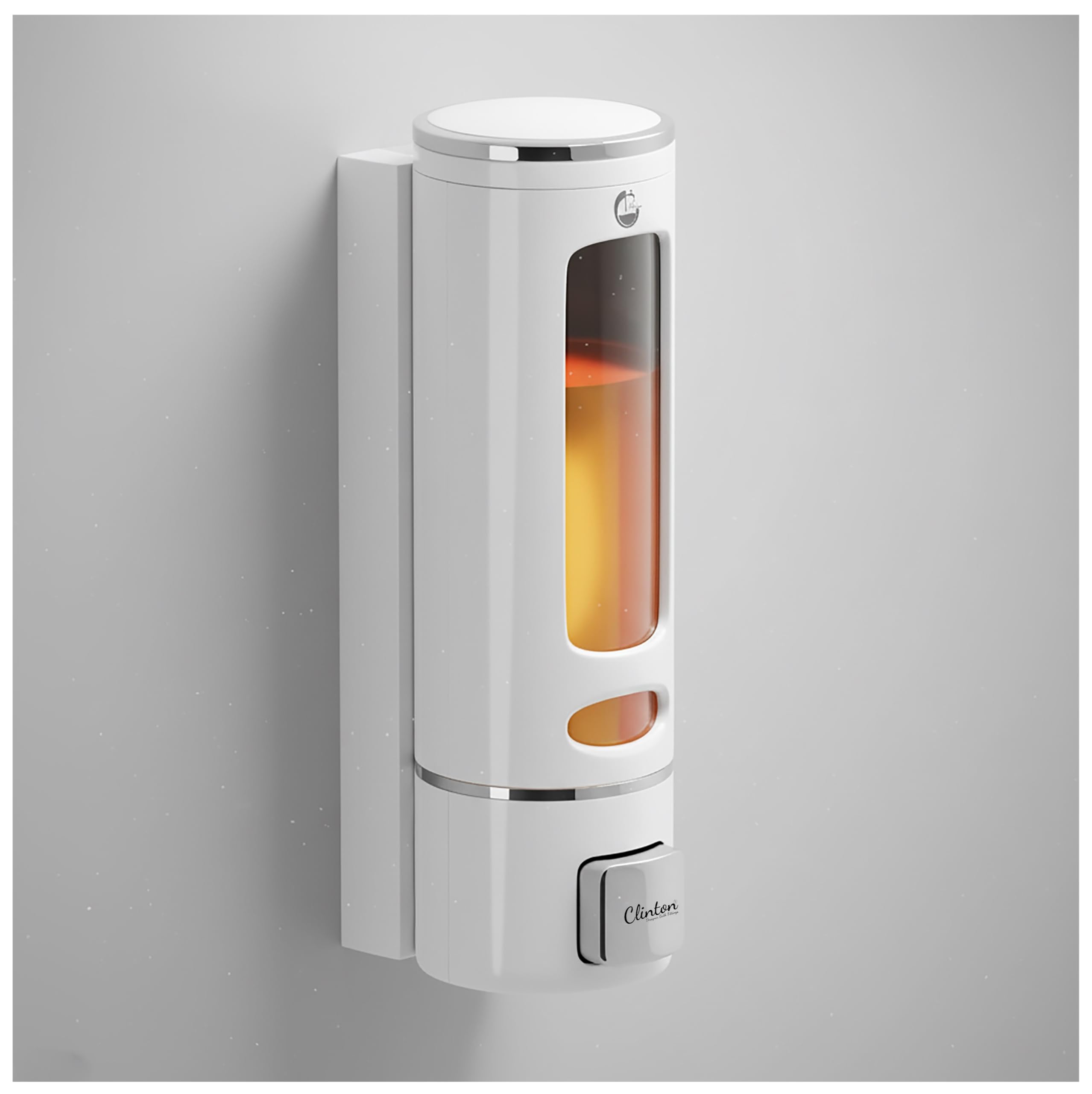 CLINTON Multi Purpose Wall Mounted Liquid Soap Dispenser for Bathroom Liquid Soap Sanitizer Dispenser for Bathroom (400ml White)-image-47