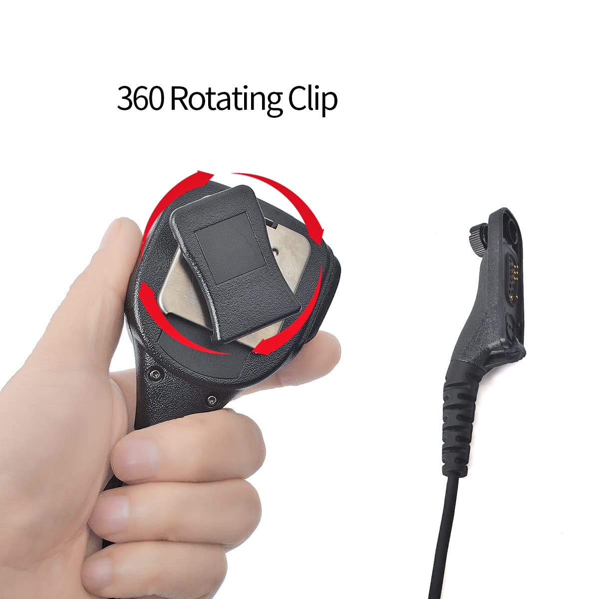 HYS Micrófono de altavoz de radio compatible con Motorola DP4400 MTP850S | Micrófono de hombro para walkie talkie multipin DP3400 DP3401 DP4401 DP4600 DP4800