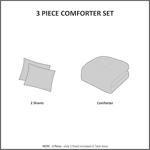 Miniatura 6 de Madison Park 3M Scotchgard - Juego de mini edredón alternativo a cuadros, antimanchas