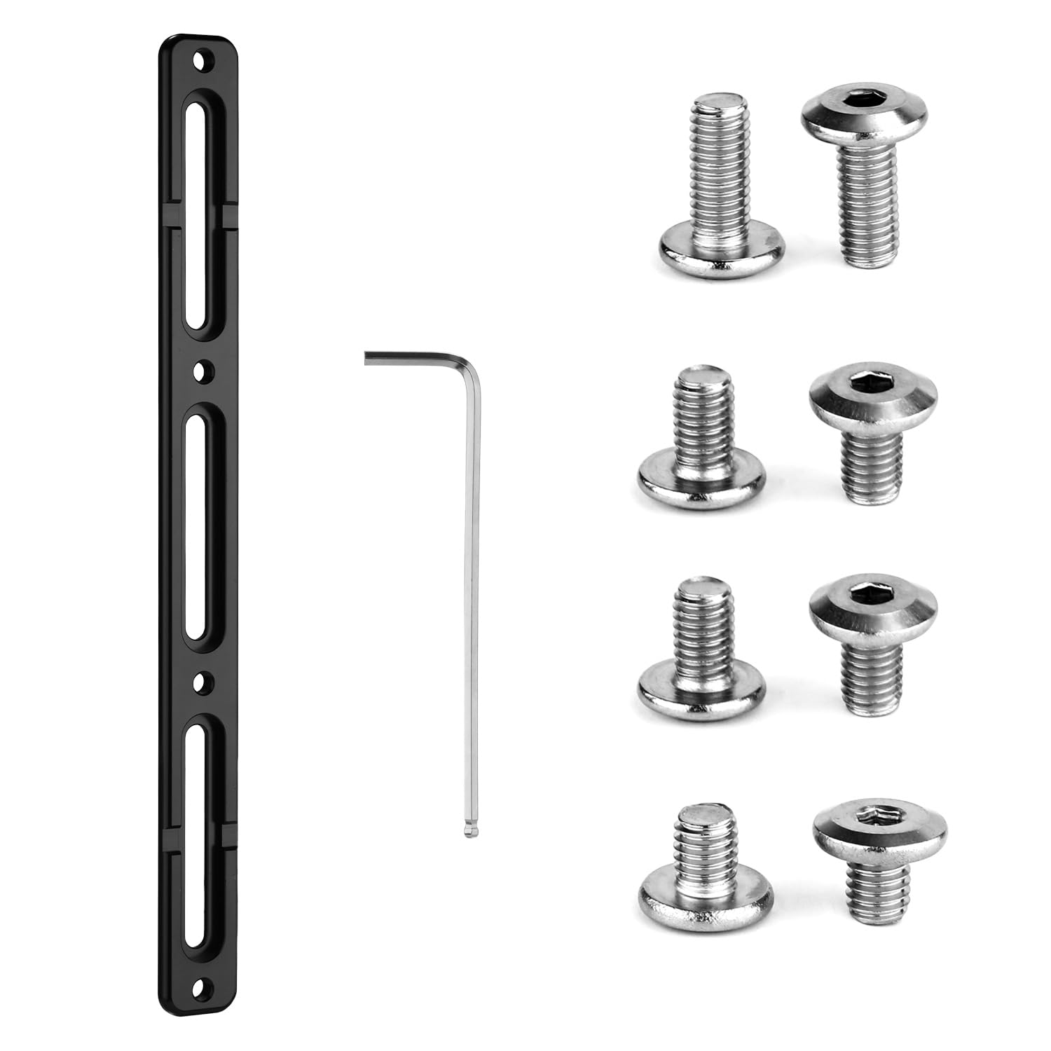 Adapter do Koszyka na Bidon Rowerowy, Podstawa Montazowa B-RAD Regulowany Mocowania Klatki w Pozycji Alternatywnej Koszyk na Bidon Wsporniki Montazowe do Szosa Rower Górski (3 Gniazda, Czarny)