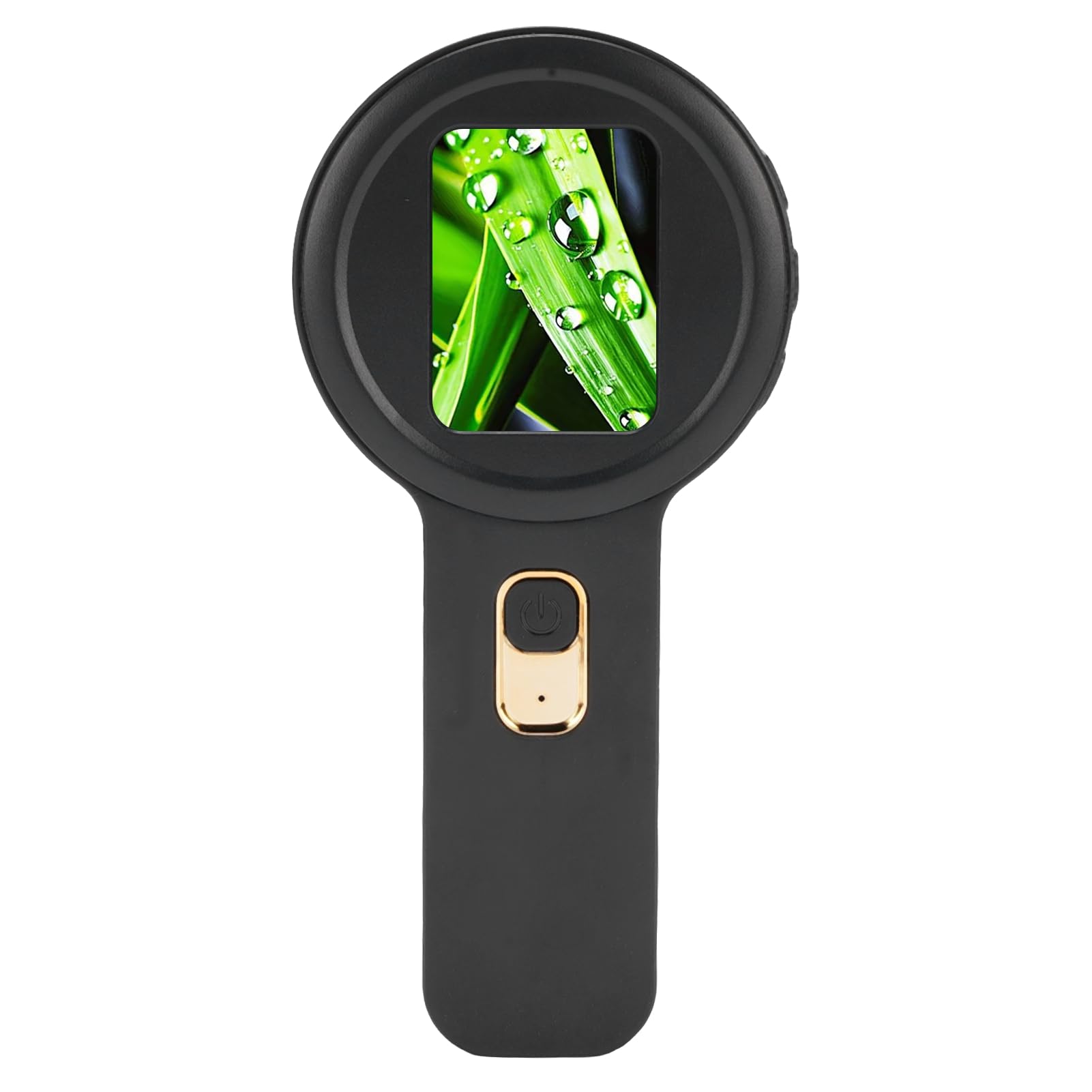 Tragbare Digitale Lupe mit LED-Beleuchtung, 200-fache Vergrößerung, Handheld-Digitalmikroskop mit Dual-Lichtquelle, 2-Zoll-HD-Bildschirm, 4TB-Speichererweiterung (Schwarz)