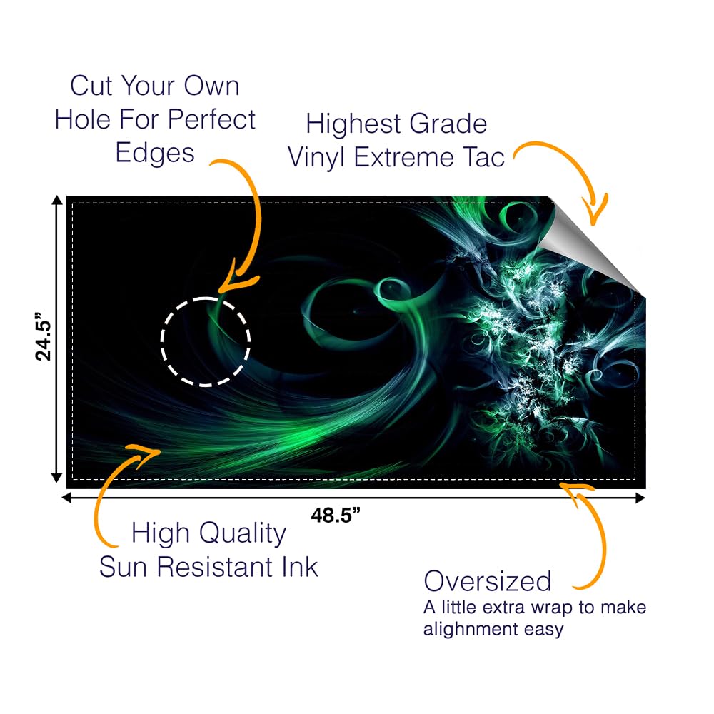 CornholeGamesUSA Cornhole Board Wraps, Cornhole Decals and Wraps for Boards (Set of 2), Cornhole Skins for Boards