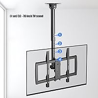 Vista 7 de Heavy Duty Adjustable TVs Wall Mount for 32-70 Inch Flat Screens Easy Installation Cable Organiser Included Quick Install Metal Bracket