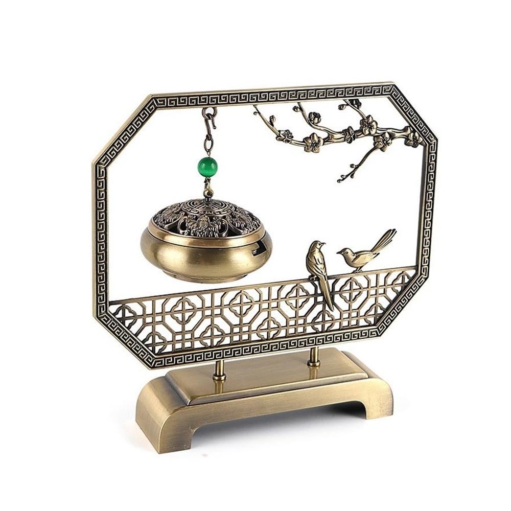 Incense Holder, Premium Copper Alloy Incense Burner Indoor Decorative Ornament Hanging Holder