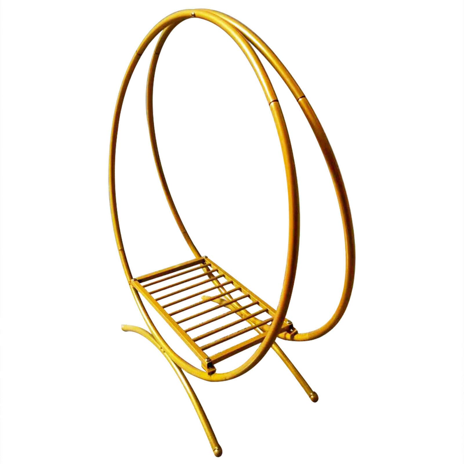 60 cm / 80 cm, redondo, flores de boda, moderno anillo doble grande, marco de fiesta, soporte de hierro, soporte doble para tartas de boda, de flores, anillo doble de metal (dorado, 80 cm)