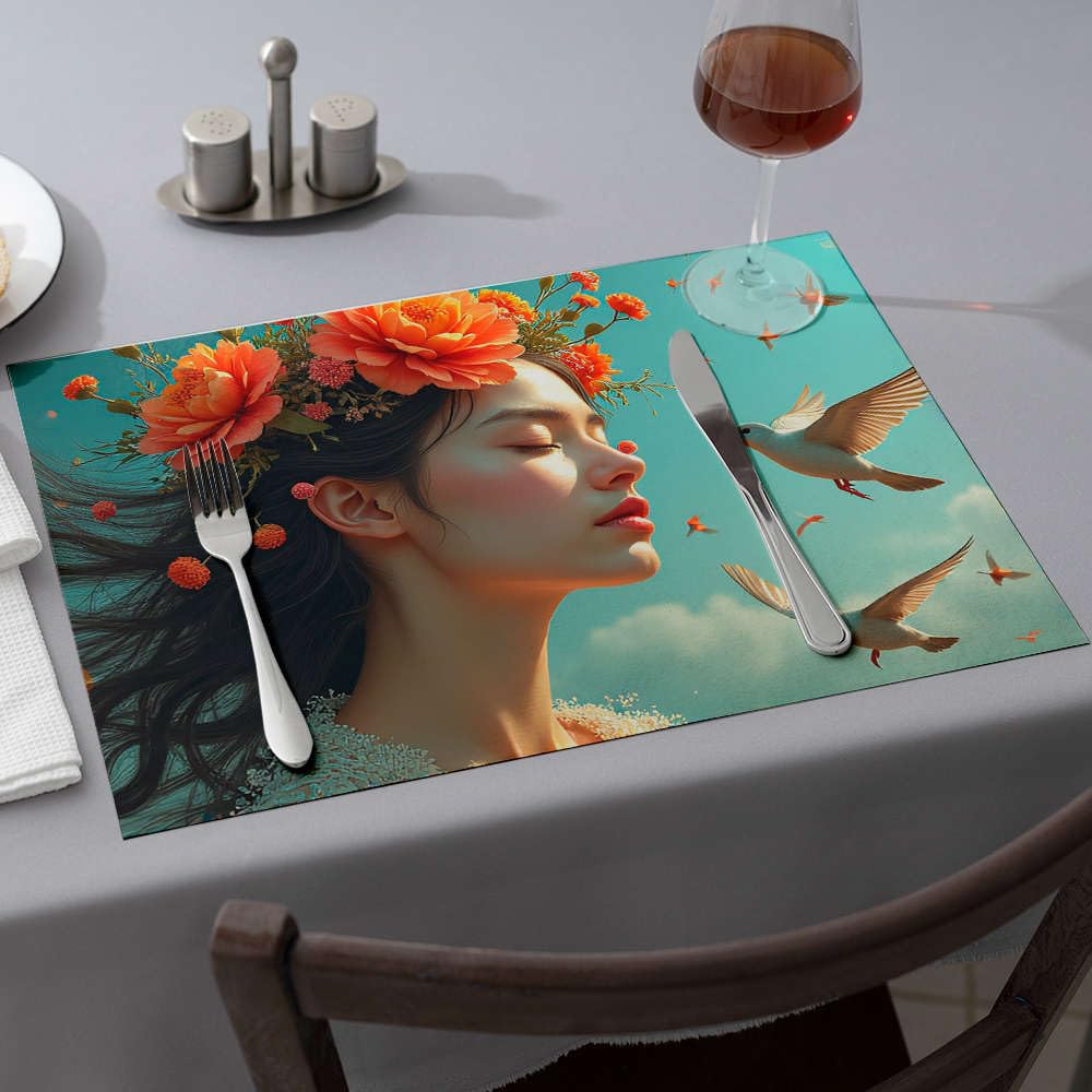 Sets de table de salle à manger anti-brûlure pour protéger le comptoir lot de 6