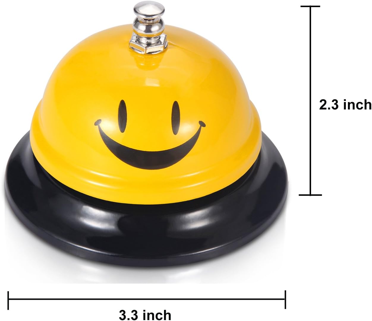 EMDMAK Call Bell, Service Bell for The Porter Kitchen Restaurant Bar Classic Concierge Hotel (3.3 Inch Diameter) (Yellow A) : Office Products