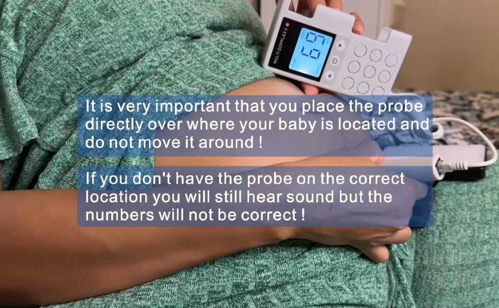 doppler fetal monitor heartbeat pregnancy accessories portable fetal doppler monitor heartbeat easy to use at home-m5