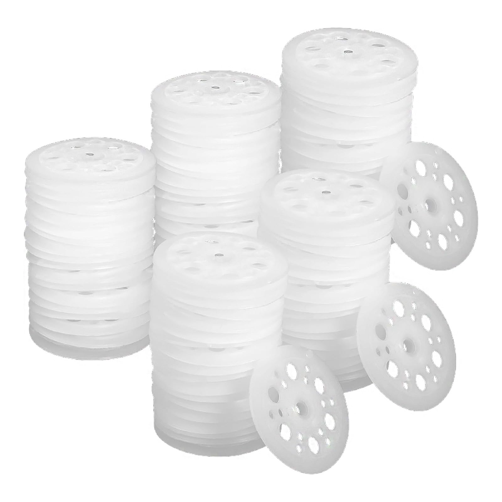 Piatti isolanti, 100 rondelle in plastica PP da 46 mm, piastre in schiuma, dischi in plastica per fissaggio e supporto di pannelli isolanti in schiuma
