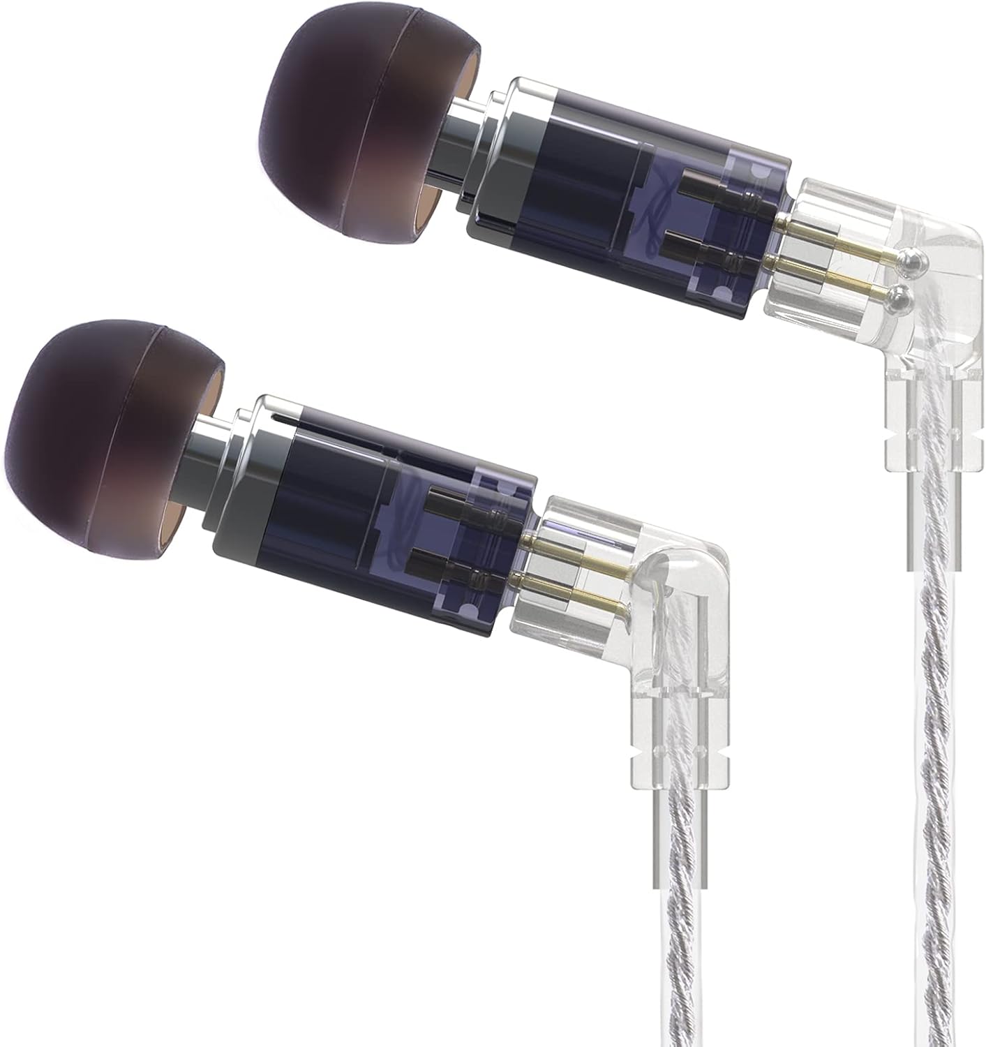 KBEAR Neon HiFi Stereo Earbuds In Ear Monitor, Headphones, Knowles 29689 BA Drivers, Detached Cable, 2 PIN