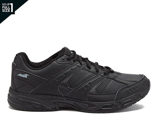 Miniatura 2 de Avia Avi-Union II - Zapatos antideslizantes para mujer, cómodos con cordones, para el trabajo o caminar, medianos o anchos, negro o blanco, Blanco