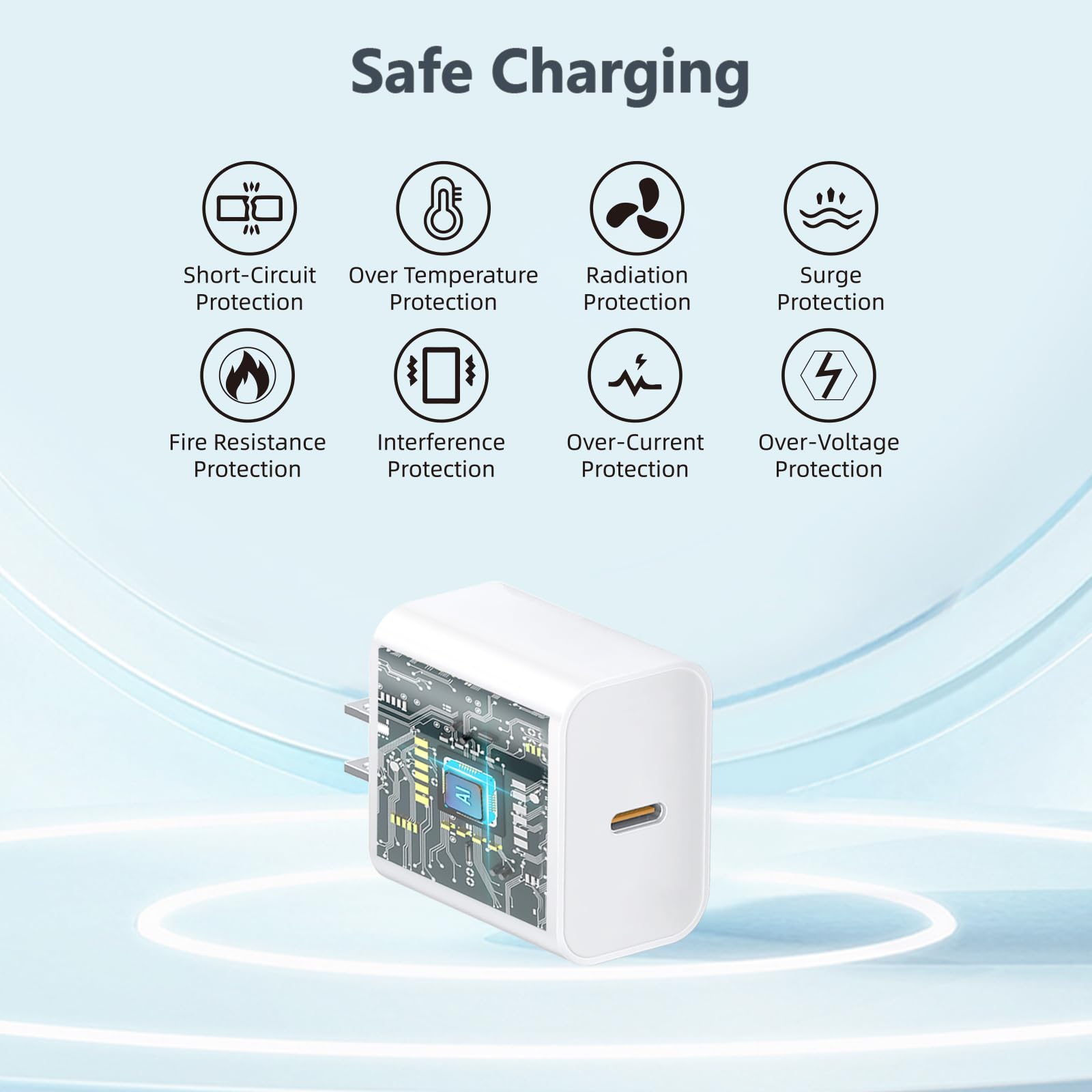 10FT for iPhone 16 15 Charger Fast Charging, Long USB C to C Charger Cord with 20W Type C Phone Fast Charging Block for iPhone 16/16 Pro/16 Pro max/16 Plus, iPhone 15/15 Pro/15 Pro max/15,iPad, 2Pack