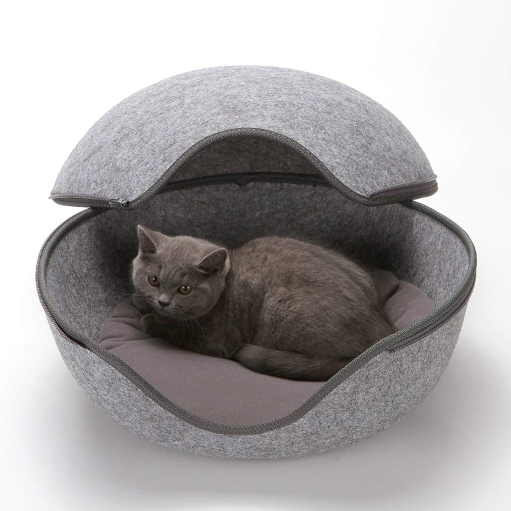 Btir Cat Dog Bed Removable Cushion Cover Two Way Conversion Soft Washable Comfortable Pet Bed Round Nest Sleeping Sofa For Cats And Dogs Color Gray Buy Online In Andorra At Andorra Desertcart Com Productid