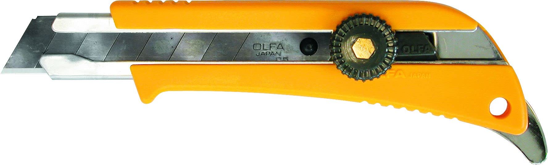 OLFA Cuchillo de corte de B.18mm con disco de bloqueo y abridor de color OLFA