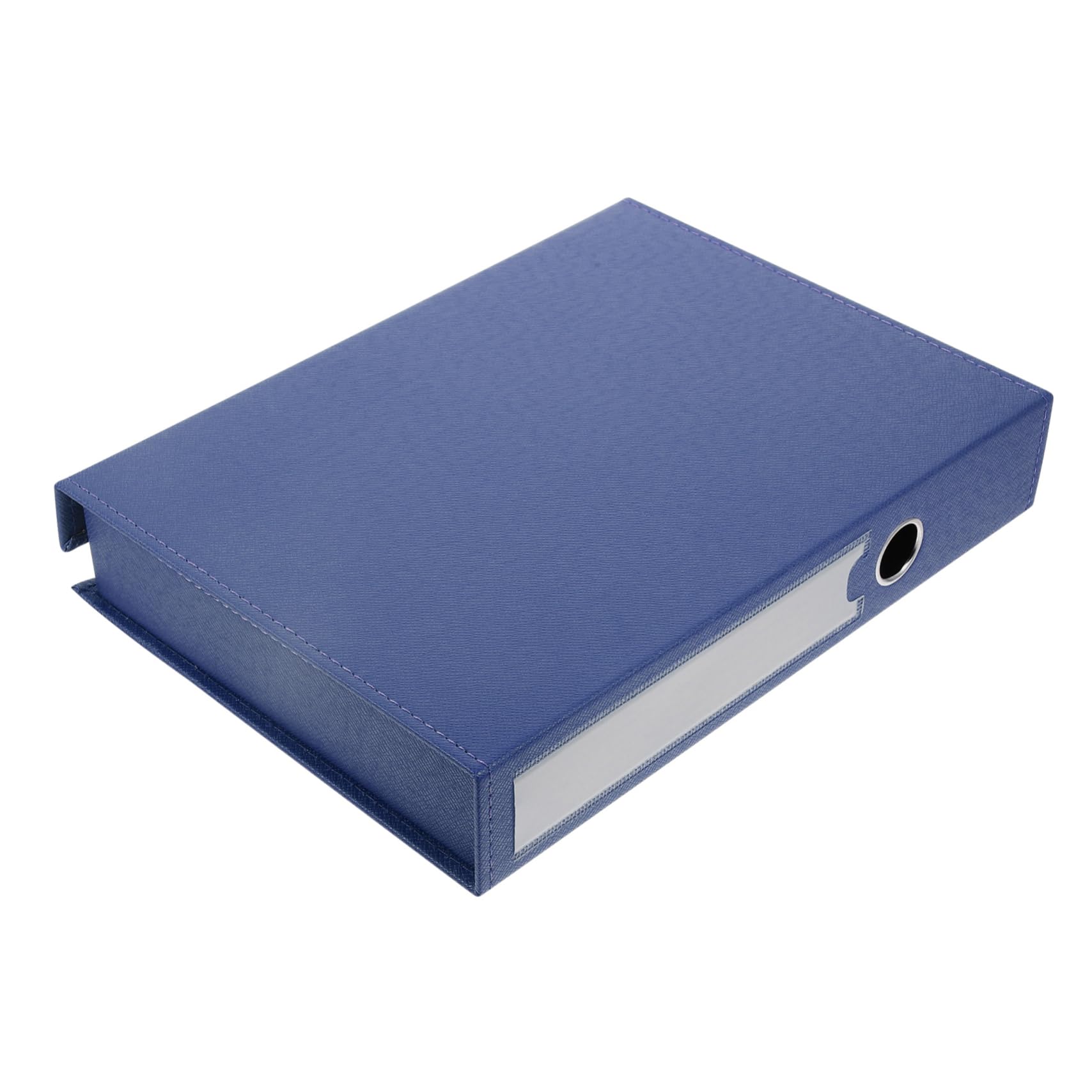 Archivador Papeles de Piel Pu A4 para Oficina, Organizador de Archivos Multifunción, Gran Capacidad, Estable y Fácil de Limpiar, Azul