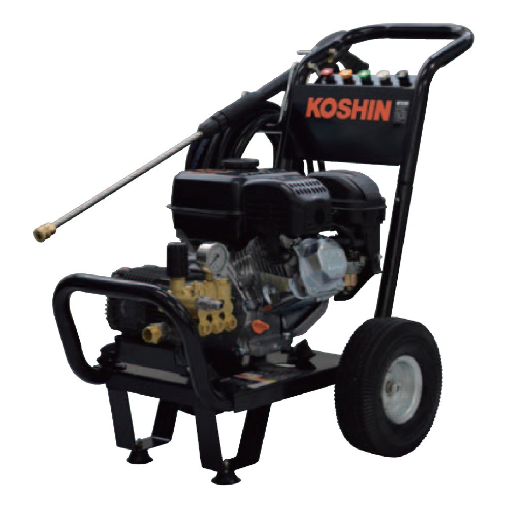 Amazon.co.jp: 工進(KOSHIN) エンジン式 高圧 洗浄機 15MPa 車輪付 