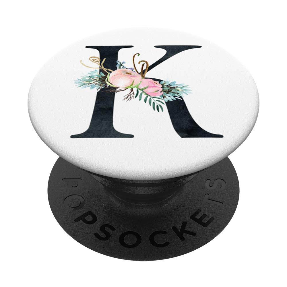 Amazon.com: Cute Floral Initial Letter K Monogram on White PS20029