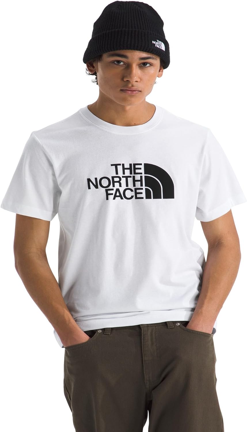 THE NORTH FACE Men's Core Half Dome Short-sleeve Tee | Regular Fit Cotton Shirt With Graphic Design & Ribbed Collar