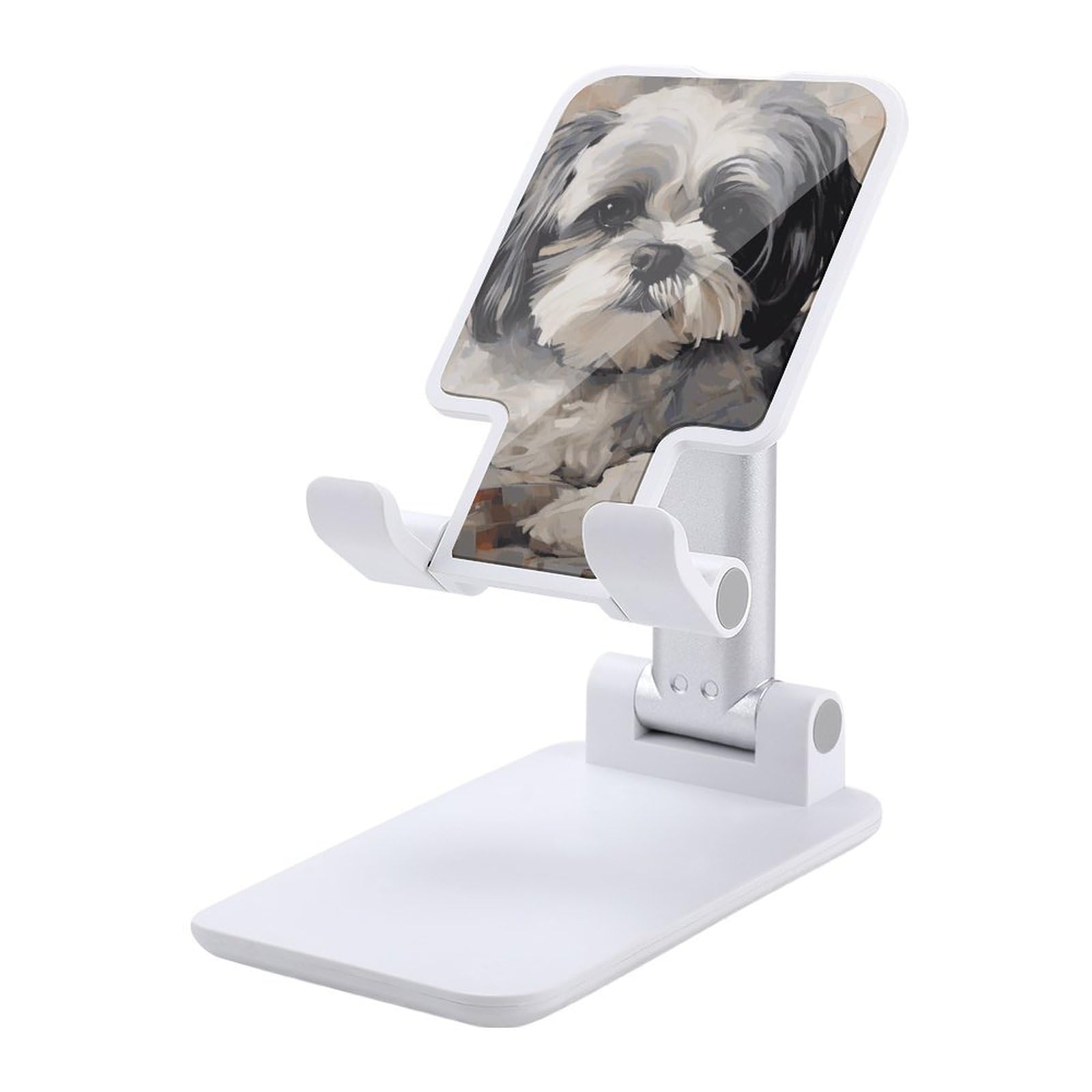 Support de téléphone portable pliable Shih Tzu réglable iPhone Android - 7