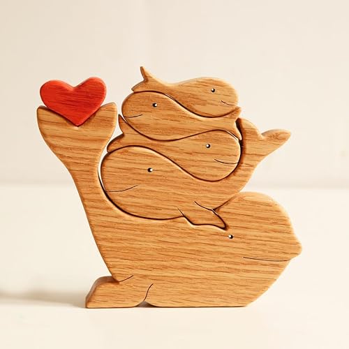 Miniatura 7 de personalized wooden Cat family puzzle familia for family gifts ideas