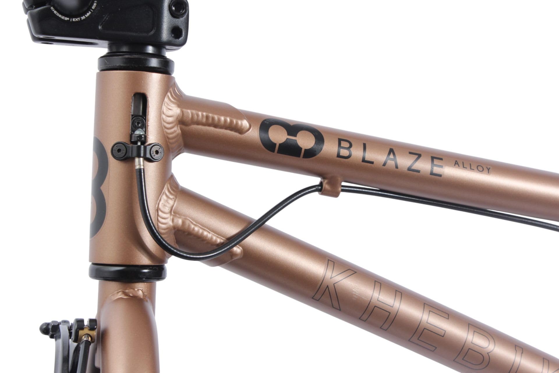 KHE Blaze 18 Zoll BMX Bike – 9,3 kg leicht, Aluminiumrahmen, Affix Rotor, U-Bremsen vorne & hinten, für Kinder ab 125 cm – Freestyle BMX für Park, Street & Pumptrack – Bronze