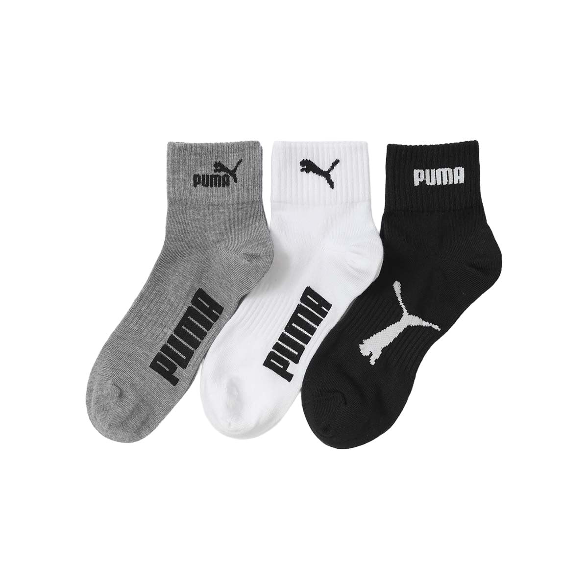 【3足セット】PUMA プーマ 靴下 ソックス 消臭加工 つま先かかと補強 アー…