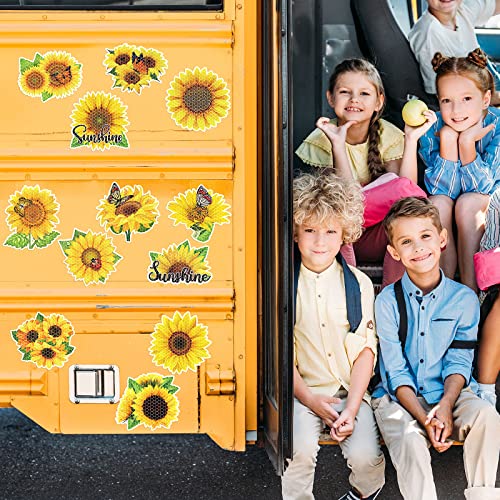 Magnets decorativos de girasol para refrigerador 12 piezas miniatura 6