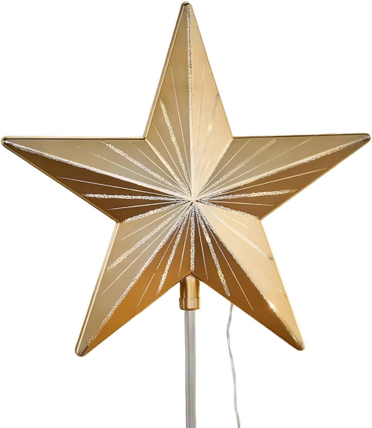 KAQNTUD Christmas Tree Toppers Star Plastic Pentagram Shaped for Display Shopping Mall Stylish Festival Ornament Holiday Ornament