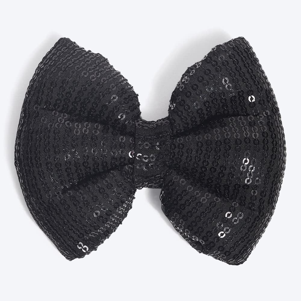 Heads Up For Tails Dog Bow Tie with Sequins - Black (B09QNXWF4C) Amazon Price History, Amazon Price Tracker
