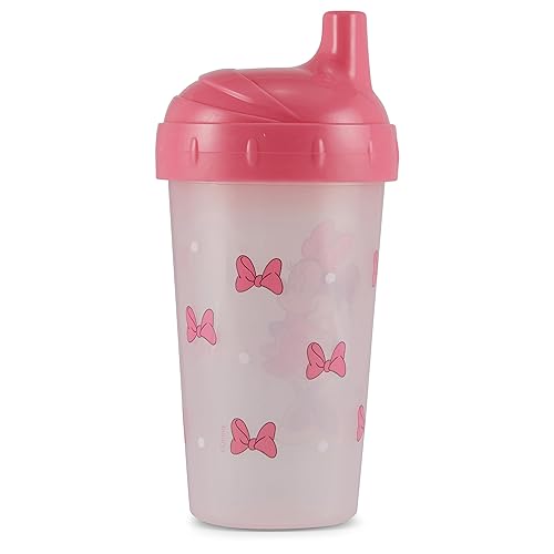 Miniatura 6 de Vasos para sorber para niñas | 10 onzas de Minnie Mouse Cup Pack de dos con popote y tapa | Botella de agua de viaje azul duradera a prueba de fugas